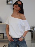 Icon Baby Off Shoulder Top White