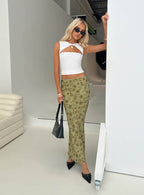 Piazia Maxi Skirt Green