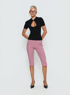 Rossie Capri Pants Red Gingham
