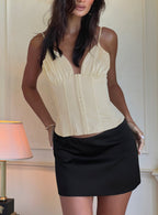 Scorsese Corset Top Champagne