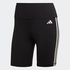 Women's adidas Training Essentials 3-Stripes High-Waisted Short Leggings