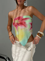 Nellie Hair Scarf Aqua Tropical