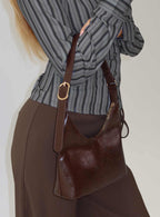 Lacen Medium Shoulder Bag Brown