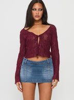 Darbi Denim Mini Skort Mid Blue