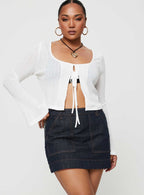 Hughes Mini Skirt Dark Wash Denim Petite
