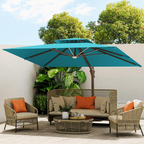Cantilever Outdoor Patio Umbrella with Led Lights