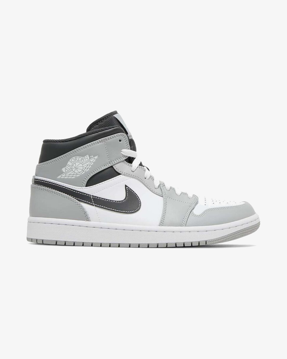 NIKE AIR JORDAN1 MID LIGHT SMOKE GREY ANTHRACITE
