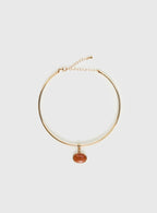 Tiera Gemstone Pendant Necklace Gold