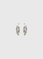 Aster Layered Hoops Silver