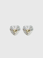 Missouri Stud Earrings Silver / Butter
