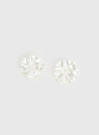 Livvy Floral Stud Earrings White