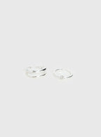 Seris Toe Ring Pack Silver