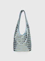 In The Crowd Shoulder Bag Blue / Silver