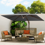 Cantilever Outdoor Patio Umbrella with Led Lights