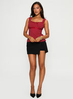 Garconne Top Red Polka Dot