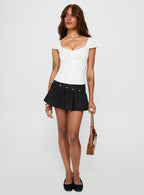 Transcendence Button Up Top White