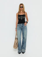 Adeza Studded Tank Top Black