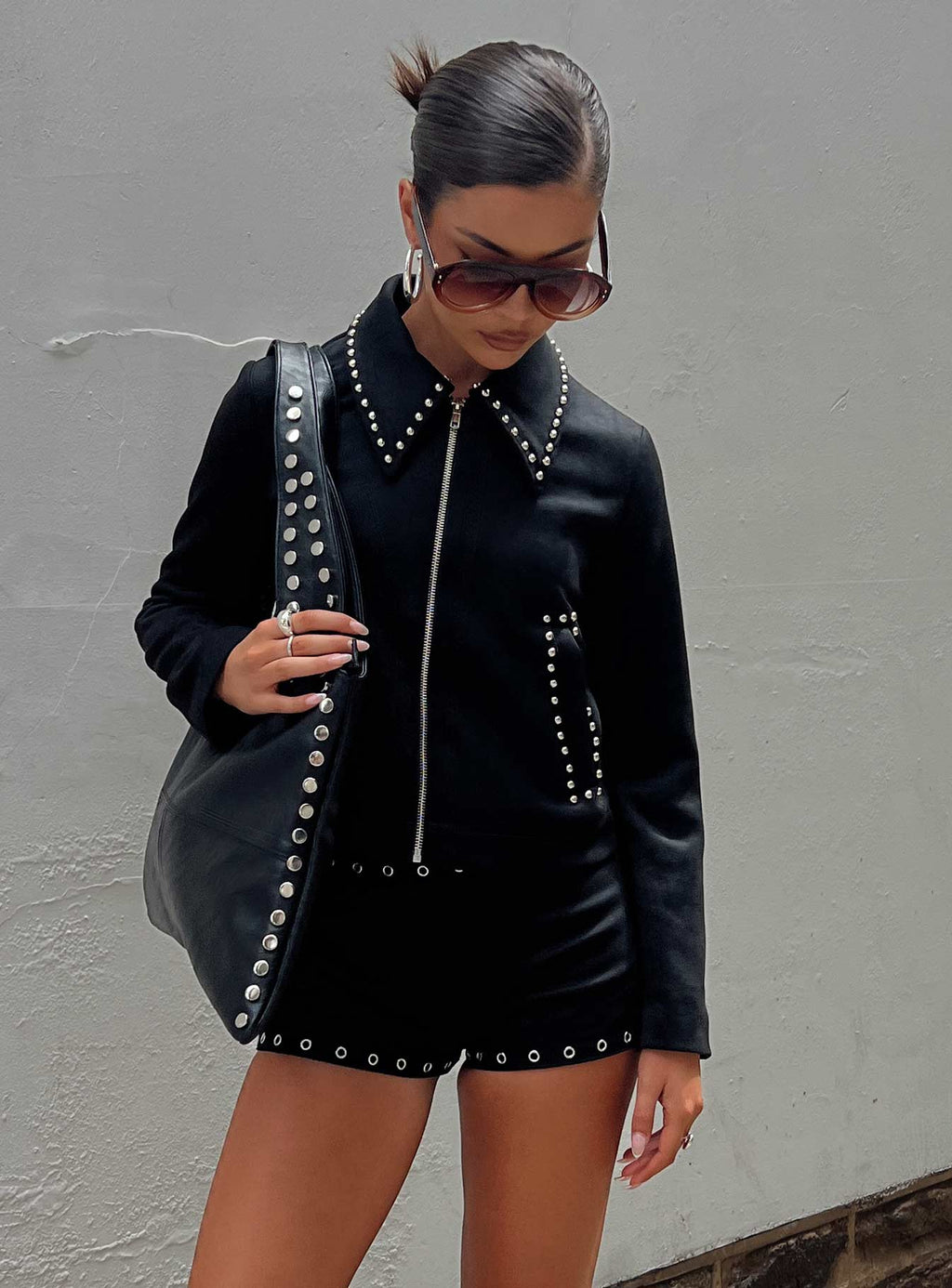 Houdini Eyelet Mini Short Black