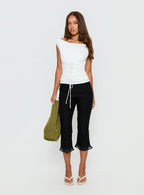 Unbothered Corset Top White