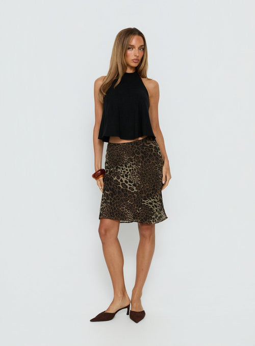 Anatola Midi Skirt Leopard
