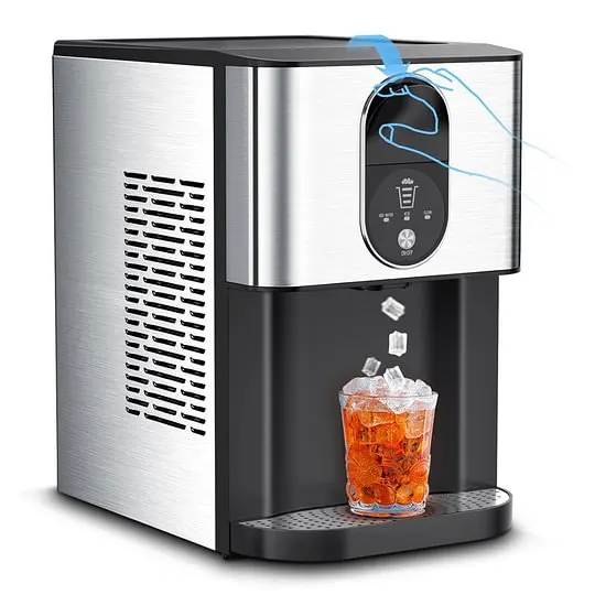 🏆 44 lbs of Soft Crunchable Ice Daily – Countertop Nugget Ice Maker with Dispenser | Perfect for Drinks, Smoothies & More 🍹✨