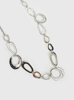 Wavelength Chain Belt Silver