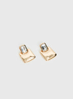 Luminary Diamante Detail Earrings Gold