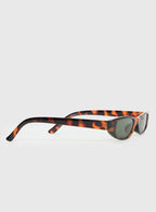 Bowery Slim Sunglasses Tort / Green