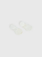 Terza Shell Tiered Earrings White
