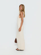 Imirisa Scoop Knit Maxi Dress Cream