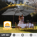 Cantilever Outdoor Patio Umbrella with Led Lights