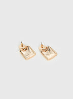 Luminary Diamante Detail Earrings Gold