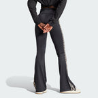 Women's adidas adidas Originals Leopard Luxe 3-Stripes Infill Flared Leggings