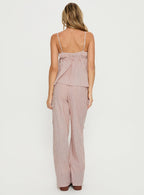 Chill Club Sleep Relaxed Pants Red / White Stripe