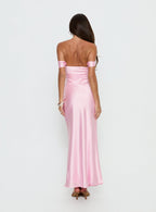 Azura Off The Shoulder Maxi Dress Pink