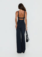 Briana Set Navy Pinstripe