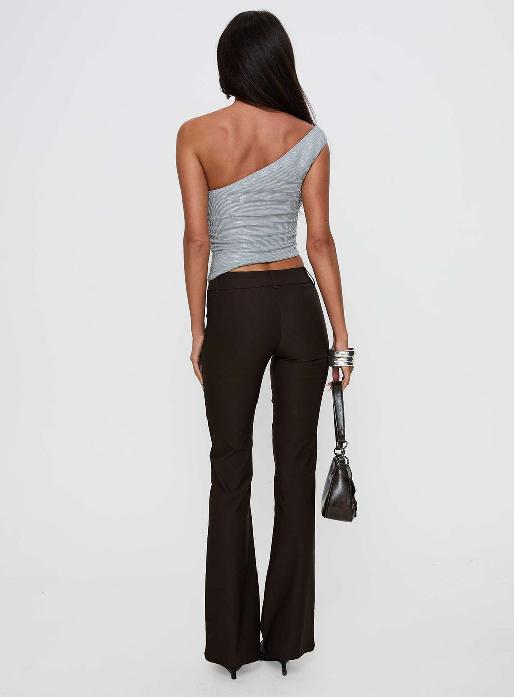 Kinkirk Flared Pants Chocolate Petite