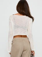 Cafe Pari Sweater White