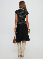 With Kindness Midi Skirt Black