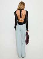 Penny Mid Rise Straight Leg Jeans Light Denim