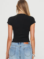 Suzu Knit Top Black