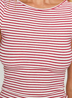 Drives Me Crazy Backless Top Red Stripe