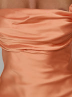 Azura Off The Shoulder Maxi Dress Orange