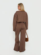 Peaks Flared Track Pants Cocoa