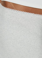 Baseline Rib Midi Skirt Grey Marle