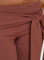 Daily Define Tie Waist Pants Brown