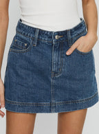 Gazelle Denim Skort Mid Wash