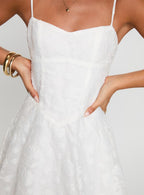 New Chapters Broderie Mini Dress White