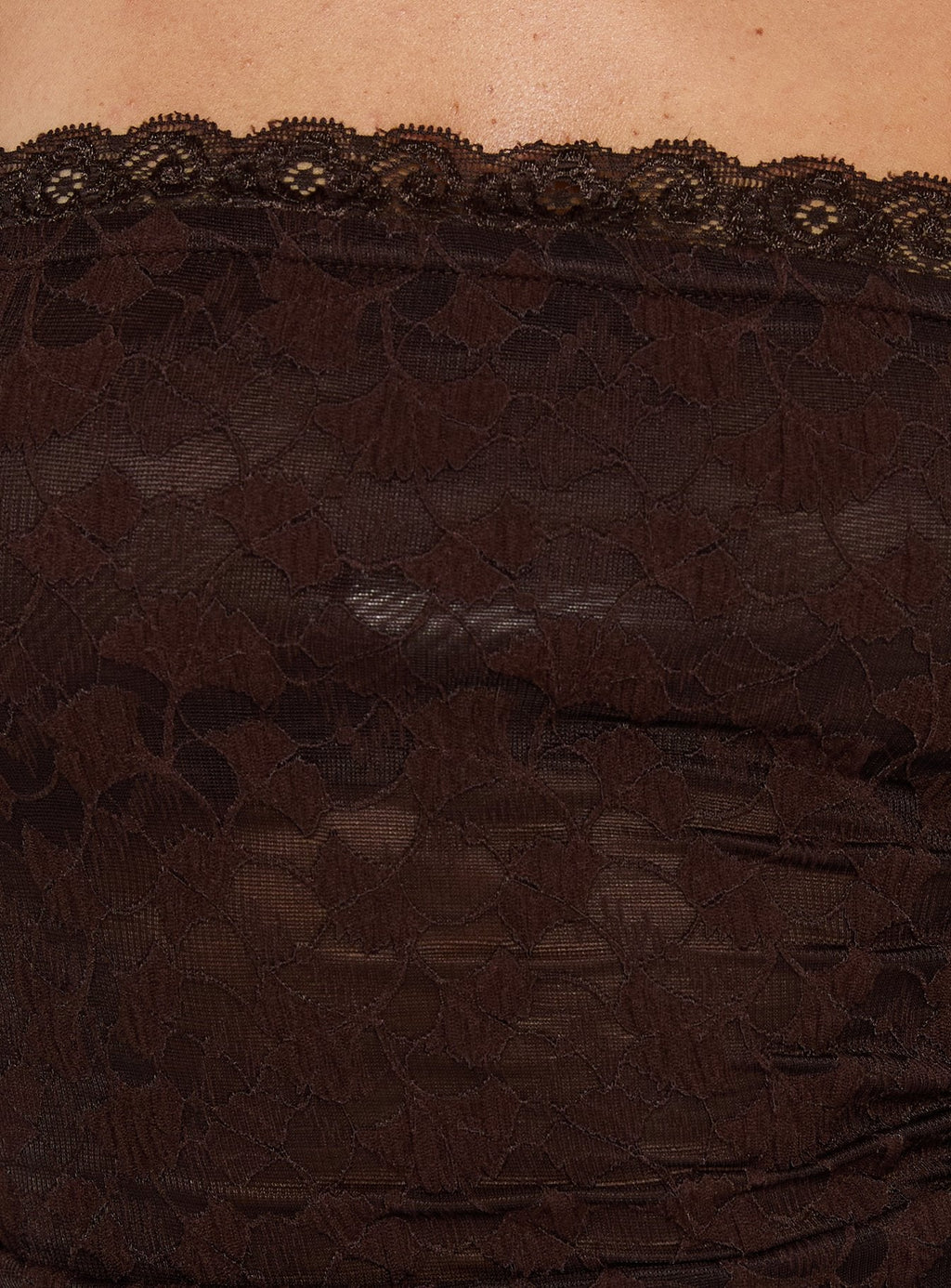Mochapella Strapless Top Chocolate