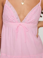 Nicoletta Mini Dress Light Pink